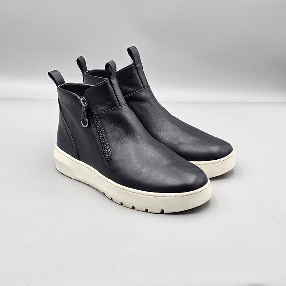 Vionic Women's Size 7.5 VGC Brinkley Black Leather Side Zip Ankle Booties Shoes - Picture 1 of 8